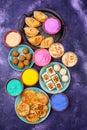 Traditional Indian Holi festival food Royalty Free Stock Photo