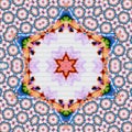 Traditional indian orient element-colored ornamental mandala