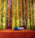 Traditional Indian outdoor wedding ceremony decoration Royalty Free Stock Photo