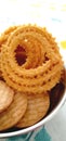 A Traditional Indian snack chakli Royalty Free Stock Photo