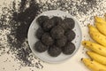 Traditional Indian sweet balls made with sesame seeds, jaggery and coconut, commonly known as Til ke laddu or sesame ladoos Royalty Free Stock Photo