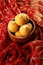 Traditional Indian Sweet - Besan Ke Laddu Royalty Free Stock Photo