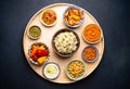 Traditional Indian Thali Royalty Free Stock Photo