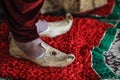 Traditional indian wedding ceremony : Groom wedding shoes Royalty Free Stock Photo