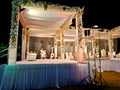 Traditional indian wedding stage