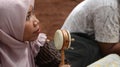 Traditional Indonesian children`s toys made of wood seller,