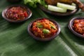 Sambal pete. traditional indonesian culinary food