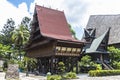 Traditional indonesian houses in Taman Mini Park