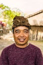 Traditional Indonesian man in his Village