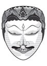 Traditional Indonesian Mask In Vector