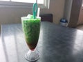 A traditional Indonesian refreshing drink called Es Cendol