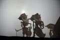 Traditional Indonesian shadow puppet theatre wayang kulit