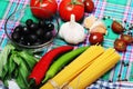 Ingredients for traditional Italian pasta Royalty Free Stock Photo