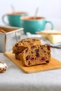 Traditional Irish Barmbrack Tea Cake Royalty Free Stock Photo