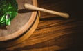 Traditional Irish bodhran and stick