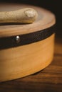 Traditional Irish bodhran and stick