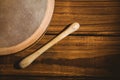 Traditional Irish bodhran and stick