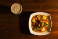 Traditional Irish Stew seen from above Royalty Free Stock Photo
