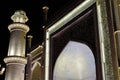 Traditional Islamic architecture silhouette at night