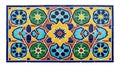 Traditional Islamic Geometric Pattern Ceramic Tiles Royalty Free Stock Photo