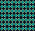 Traditional Islamic Lantern Background. Noble Moroccan Seamless Pattern. Mosque Window Royalty Free Stock Photo