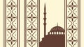 Traditional Islamic Mosque Pattern Design, vector design Generative AI Royalty Free Stock Photo