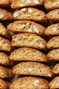 Traditional Italian almond biscuits Cantucci, closeup Royalty Free Stock Photo