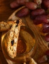 Italian biscotti cantucci cookies Royalty Free Stock Photo