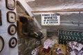 Traditional Italian butchery - FONDO CHIUSO, DIVIETO di ACCESSO e di CACCIA