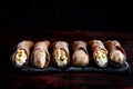 Traditional Italian dessert cannoli Royalty Free Stock Photo