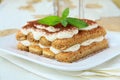 Traditional Italian dessert tiramisu