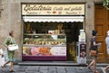 Traditional italian gelateria