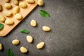 Traditional Italian gnocchi pasta - uncooked Royalty Free Stock Photo