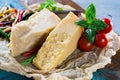 Traditional Italian hard cheese Parmesan and Grana Padano with c