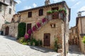 Traditional italian medieval historic alley of beautiful little Royalty Free Stock Photo