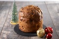 Traditional Italian Panettone Royalty Free Stock Photo