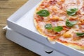 Traditional Italian pizza with prosciutto ham Royalty Free Stock Photo