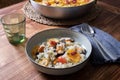 Traditional Italian risotto with mussels Royalty Free Stock Photo