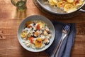 Traditional Italian risotto with mussels Royalty Free Stock Photo