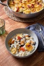 Traditional Italian risotto with mussels Royalty Free Stock Photo