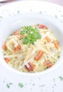 Traditional italian spaghetti carbonara Royalty Free Stock Photo