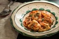 Tortellini with Tomato Sauce, Mozzarella Cheese and Basil Royalty Free Stock Photo