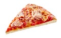 Traditional Italian tuna seafood pizza slice Royalty Free Stock Photo