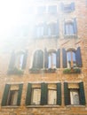 Traditional Italian windows in Venice