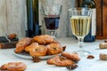 Traditional Italian wine donuts Ciambelle al Vino.