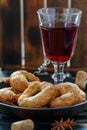 Traditional Italian wine donutsCiambelle al Vino. Royalty Free Stock Photo