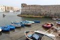 Traditional Italy. Old port of Gallipoli, Salento, Italy Royalty Free Stock Photo
