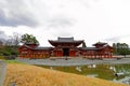 Traditional Japanese architecture in the Byodoin Complex at the city of Uji, Kyoto Royalty Free Stock Photo