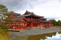 Traditional Japanese architecture in the Byodoin Complex at the city of Uji, Kyoto Royalty Free Stock Photo