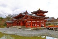 Traditional Japanese architecture in the Byodoin Complex at the city of Uji, Kyoto Royalty Free Stock Photo